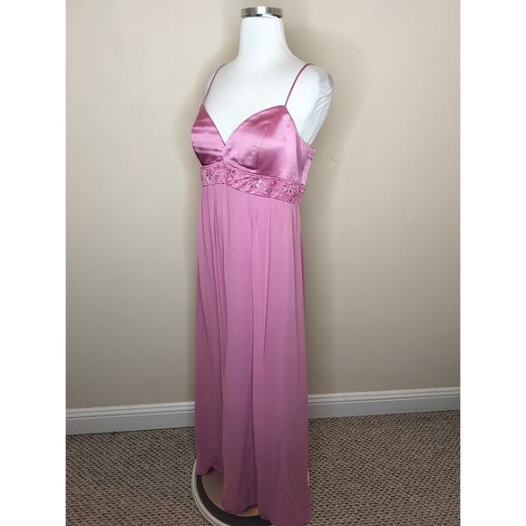 OC OC Silk Beaded Maxi Dress Princess Y2K Fairy Whimsy Prom - Picture 8 of 13
